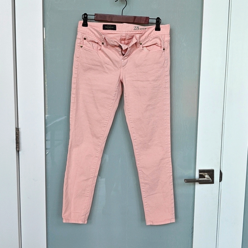 J. Crew Jeans Pink Toothpick size 28